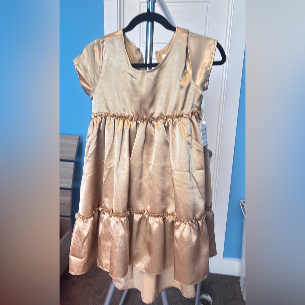 Joyfolie Gold Kids Formal Dress